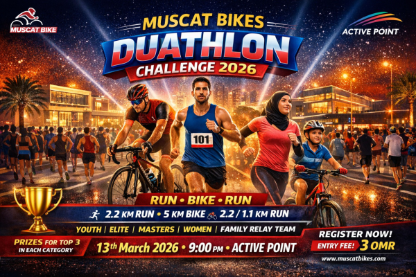 Muscat Bikes Duathlon Challenge 2026