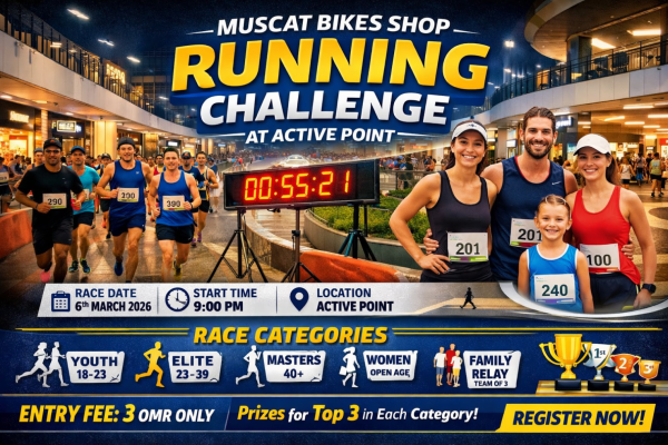Muscat Bikes Running Challenge 2026
